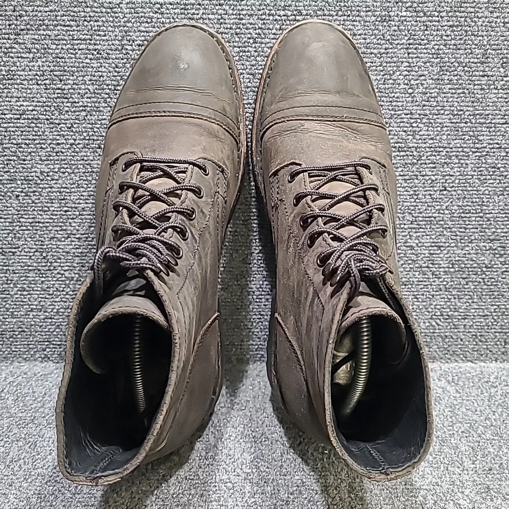 Thursday Boot Company Captain StormKing Dark Olive Leather Combat Boots US 11.5